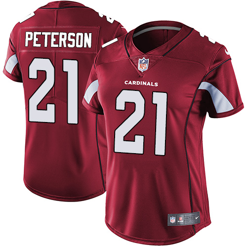 Womens NFL Arizona Cardinals #21 Peterson Red Vapor Limited Jersey