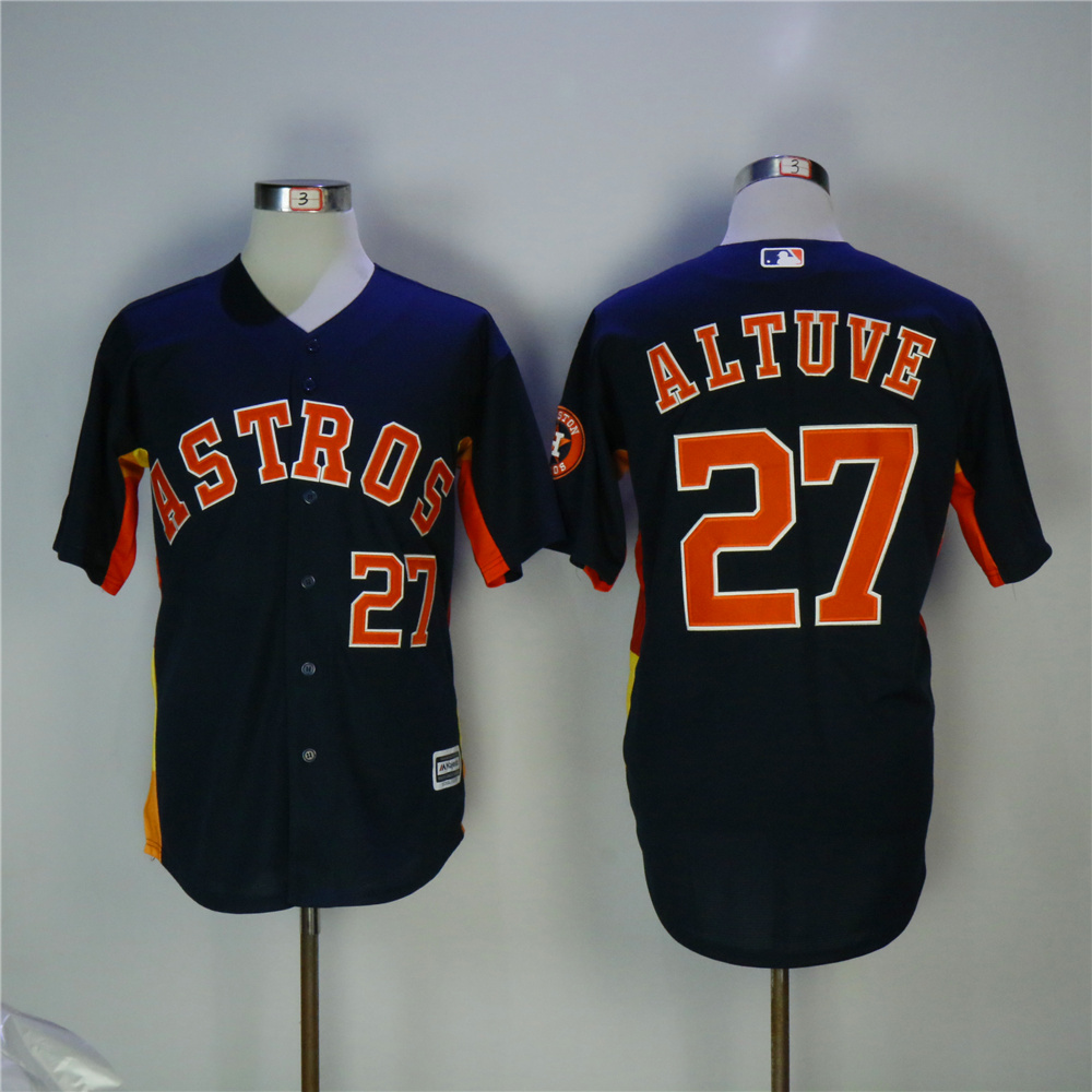 MLB Houston Astros #27 Altuve Black Elite Jersey