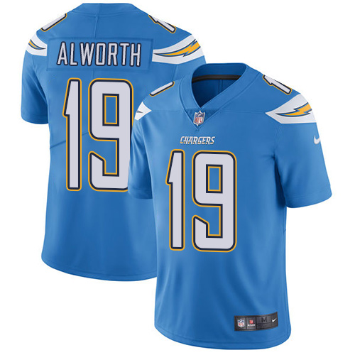 NFL San Diego Chargers #19 Alworth L.Blue Vapor Limited Jersey