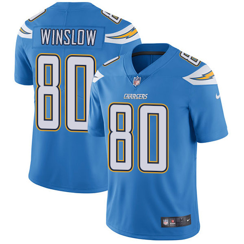 NFL San Diego Chargers #80 Winslw L.Blue Vapor Limited Jersey