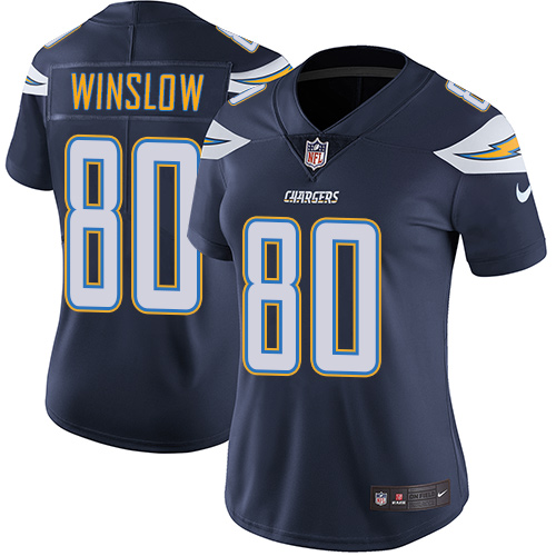 Womens San Diego Chargers #80 Winslw Blue Vapor Limited Jersey