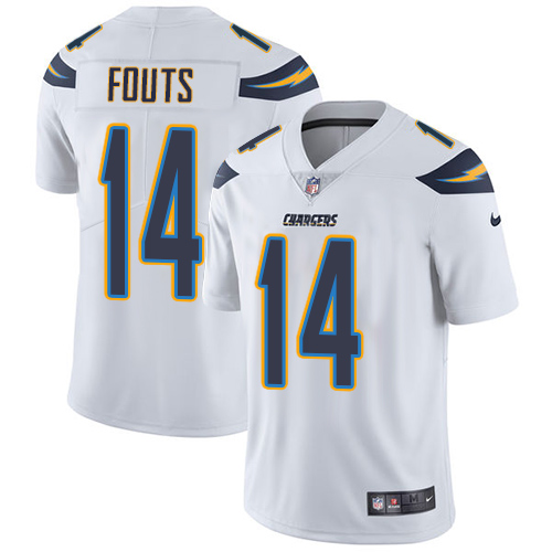 NFL San Diego Chargers #14 Fouts White Vapor Limited Jersey