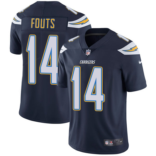 NFL San Diego Chargers #14 Fouts Blue Vapor Limited Jersey