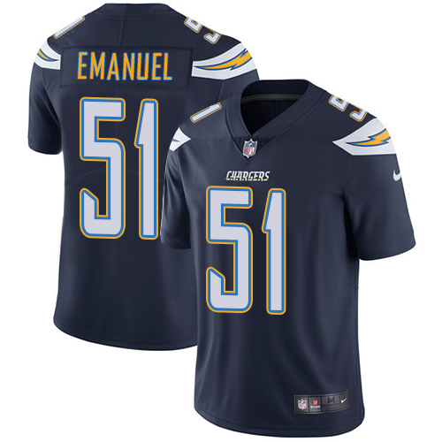 NFL San Diego Chargers #51 Emanuel Blue Vapor Limited Jersey