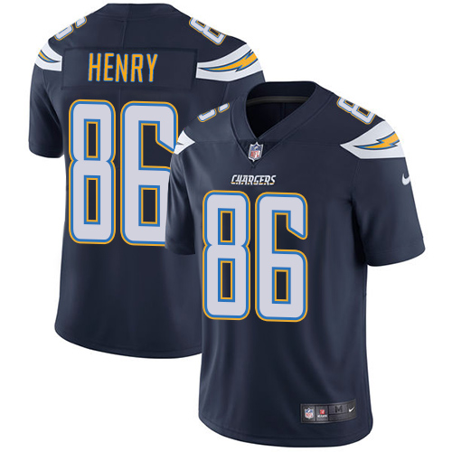 NFL San Diego Chargers #86 Henry Blue Vapor Limited Jersey