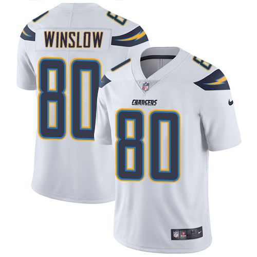 NFL San Diego Chargers #80 Winslw White Vapor Limited Jersey