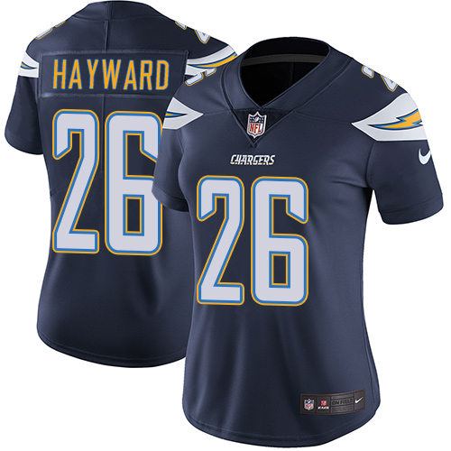 Womens San Diego Chargers #26 Hayward Blue Vapor Limited Jersey