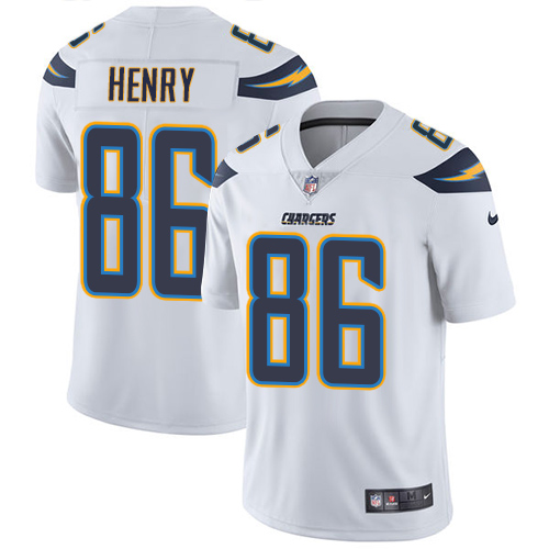 NFL San Diego Chargers #86 Henry White Vapor Limited Jersey