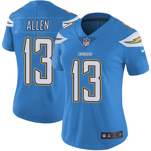 Womens San Diego Chargers #13 Allen L.Blue Vapor Limited Jersey
