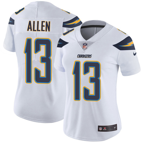 Womens San Diego Chargers #13 Allen White Vapor Limited Jersey