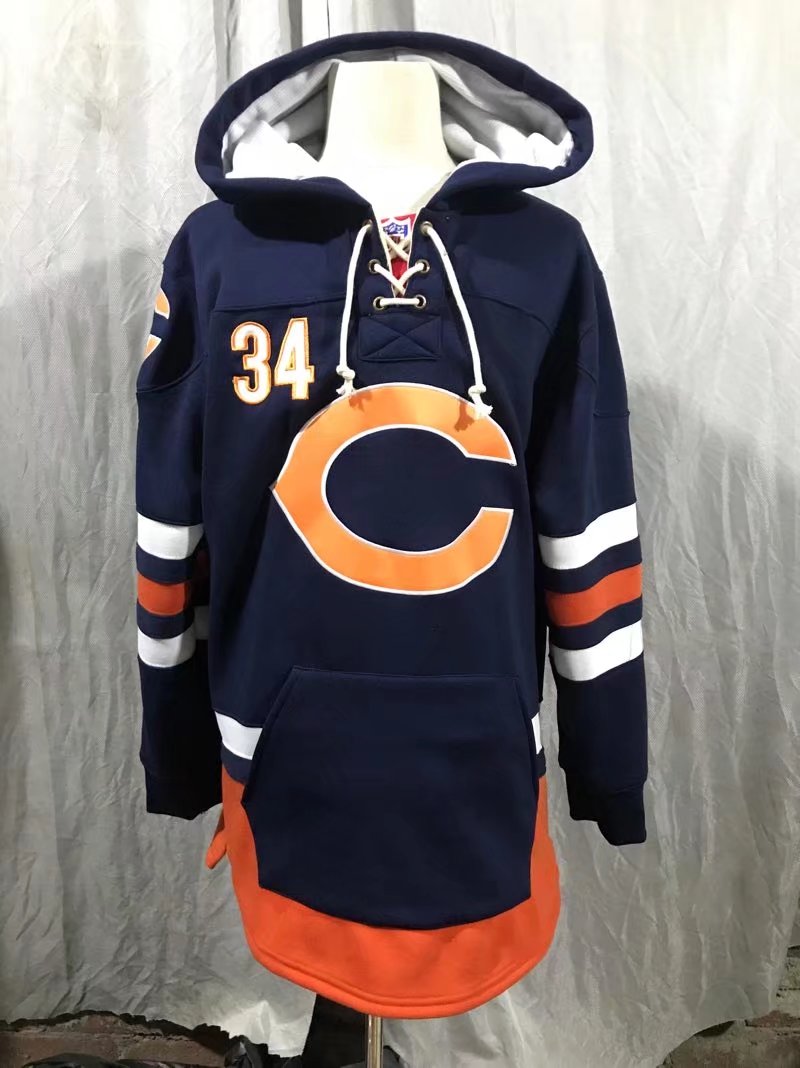 NFL Chicago Bears #34 Payton Personalized Hoodie 