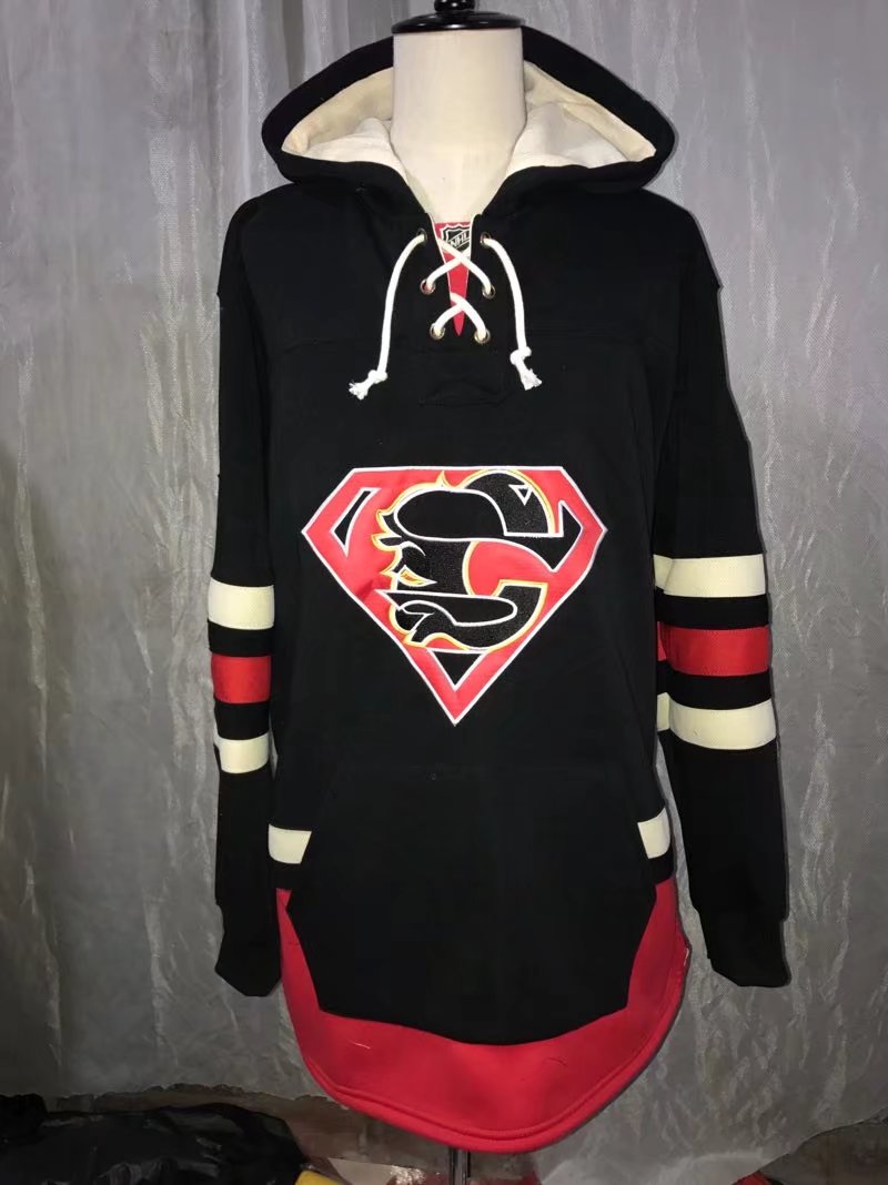 NHL Calgary Flames Red Personalized Hoodie