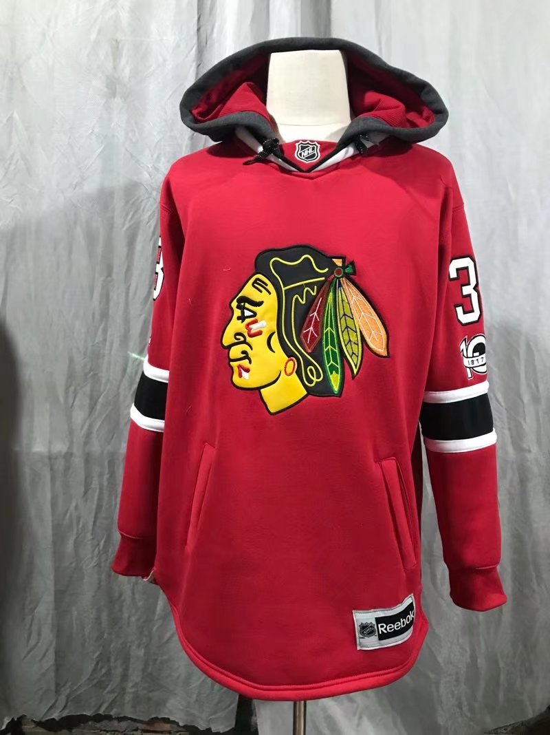 NHL Chicago Blackhawks #33 Darling Personalized Hoodie Red