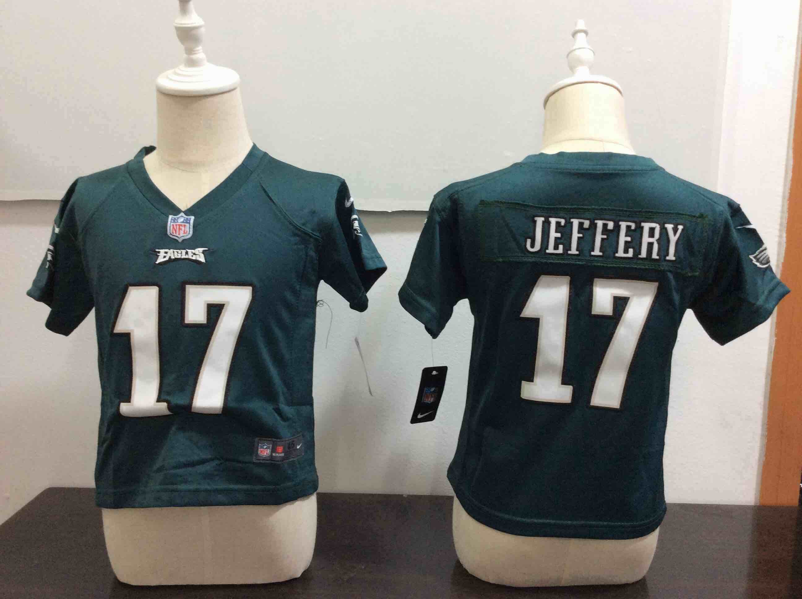 Kids NFL Philadelphia Eagles #17 Jeffery Green Jersey 2-5T