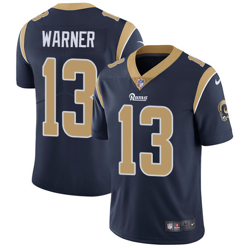 NFL Los Angeles Rams #13 Warner D.Blue Vapor Limited Jersey