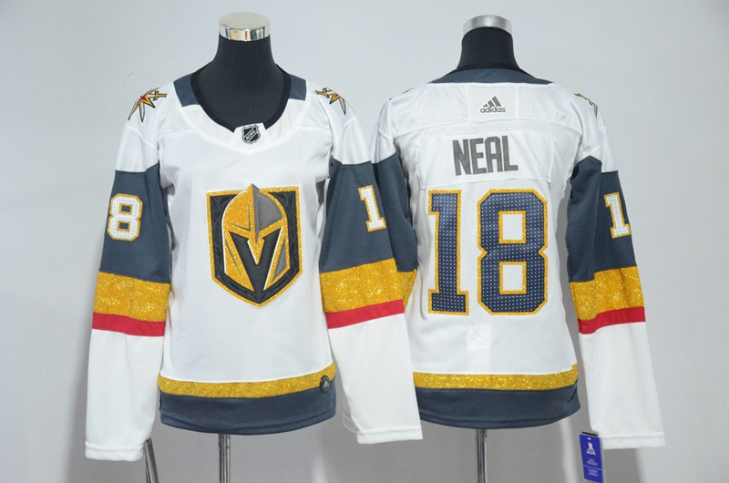 Womens Vegas Golden Knights #18 Neal White Hockey Jersey