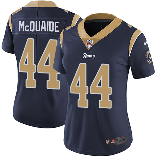 Womens NFL Los Angeles Rams #44 McQuaide D.Blue Vapor Limited Jersey