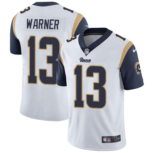 NFL Los Angeles Rams #13 Warner White Vapor Limited Jersey