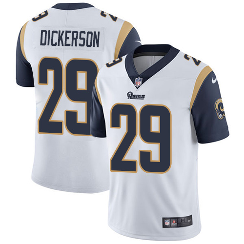 NFL Los Angeles Rams #29 Dickerson White Vapor Limited Jersey