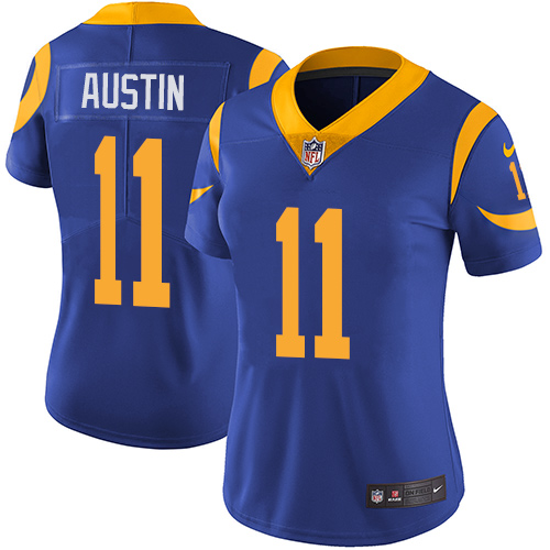 Womens NFL Los Angeles Rams #11 Austin Blue Vapor Limited Jersey
