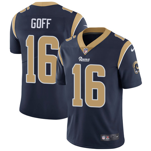 NFL Los Angeles Rams #16 Goff D.Blue Vapor Limited Jersey