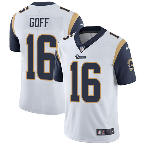 NFL Los Angeles Rams #16 Goff White Vapor Limited Jersey
