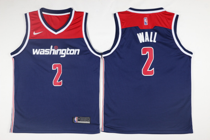 Nike NBA Washington Wizards #2 Wall Blue Jersey