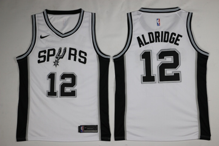 Nike NBA San Antonio Spurs #20 Aldridge White Jersey