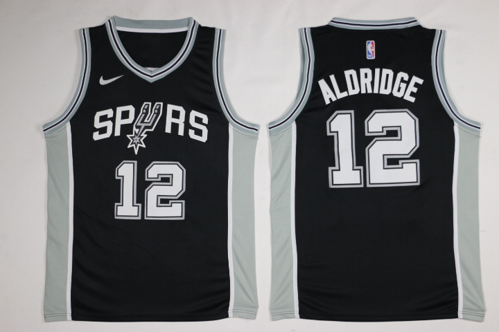 Nike NBA San Antonio Spurs #20 Aldridge Black Jersey