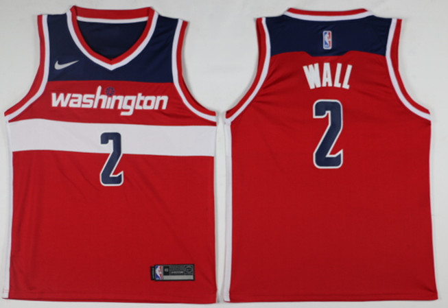 Nike NBA Washington Wizards #2 Wall Red Jersey