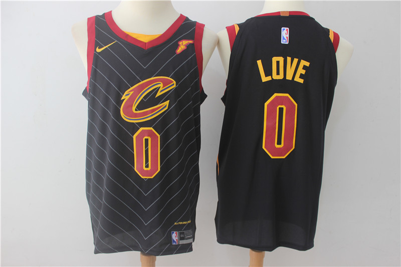 Nike NBA Cleveland Cavaliers #0 Love Black Jersey