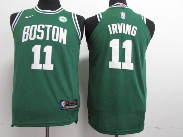 Kids NBA Boston Celtics #11 Irving Green Jersey