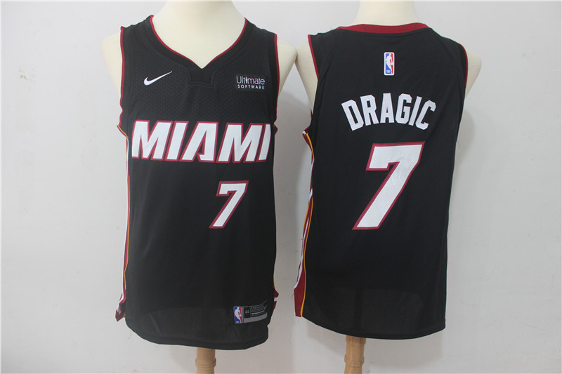 Nike NBA Miami Heat #7 Dragic Black Jersey