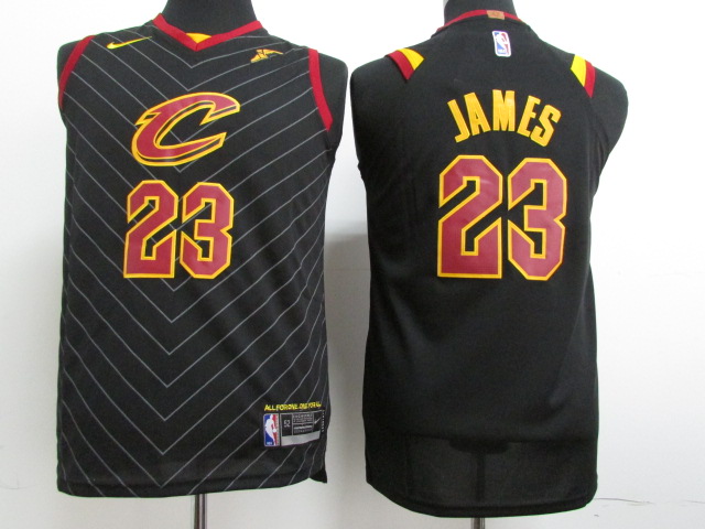 Kids NBA Cleveland Cavaliers #23 James Black Jersey