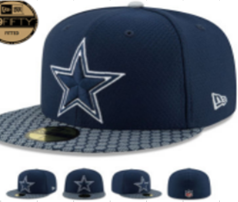 NFL Dallas Cowboys Blue Color Fitted Hats--LX