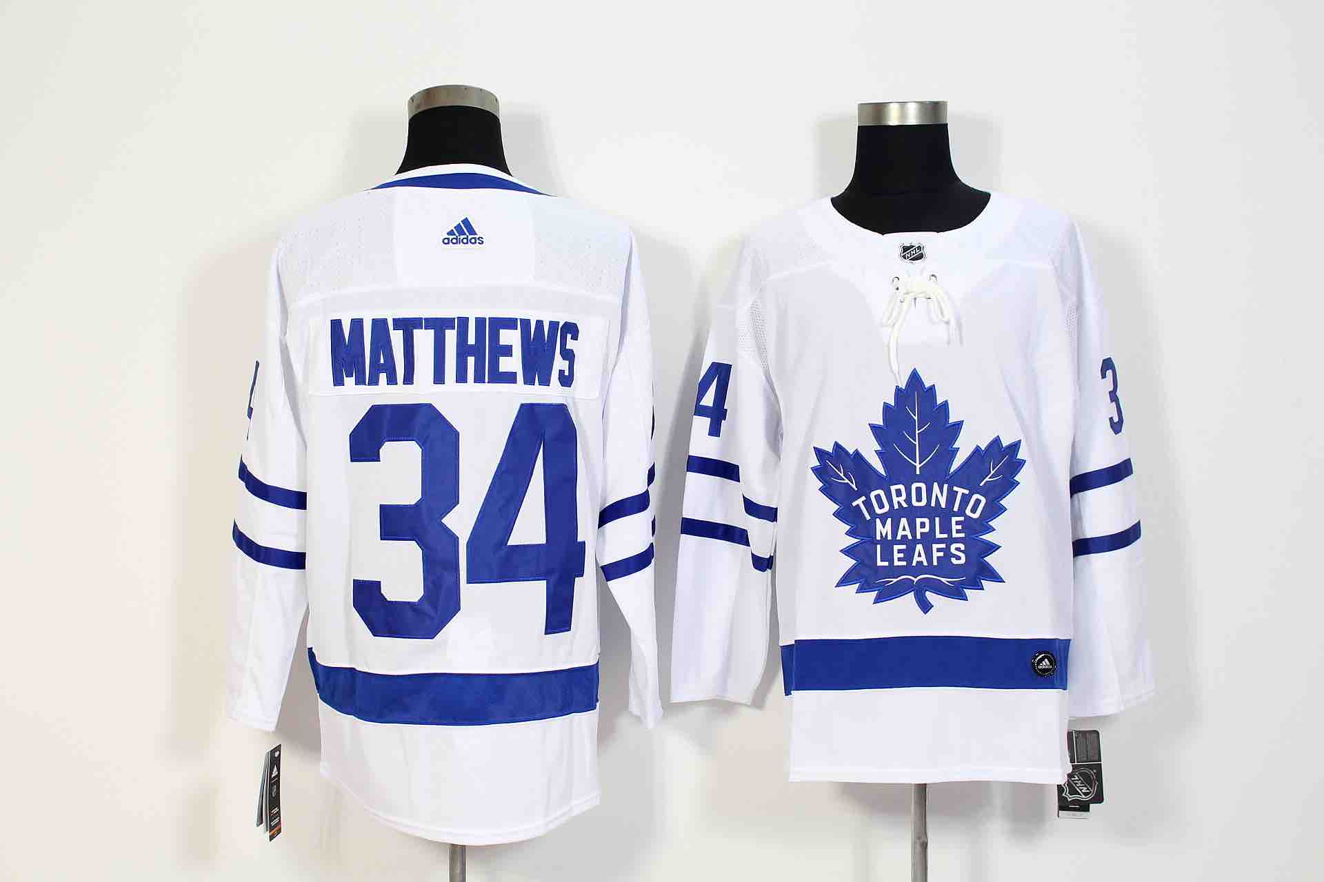 Adidas NHL Toronto Maple Leafs #34 Matthews White Jersey
