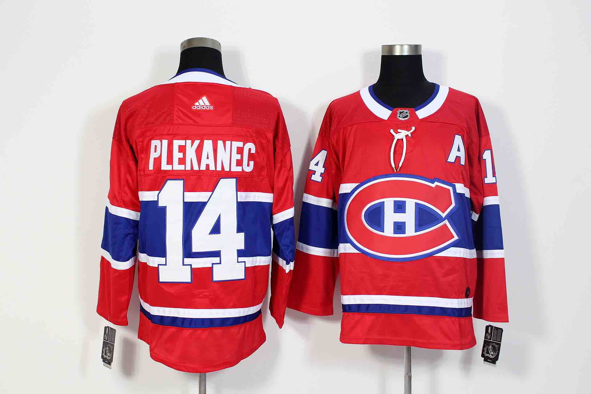 Adidas NHL Montreal Canadiens #14 Plekanec Red Jersey