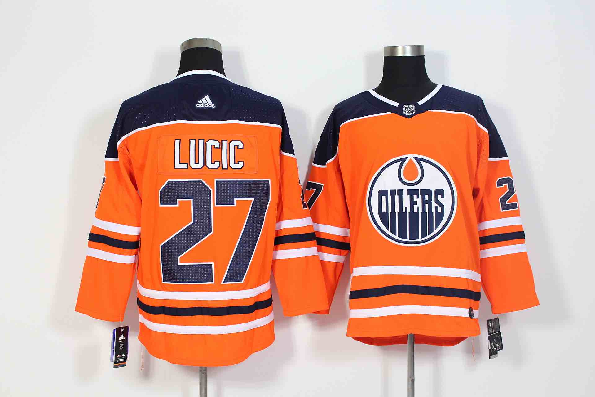 Adidas NHL Edmonton Oilers #27 Lucic Orange Jersey