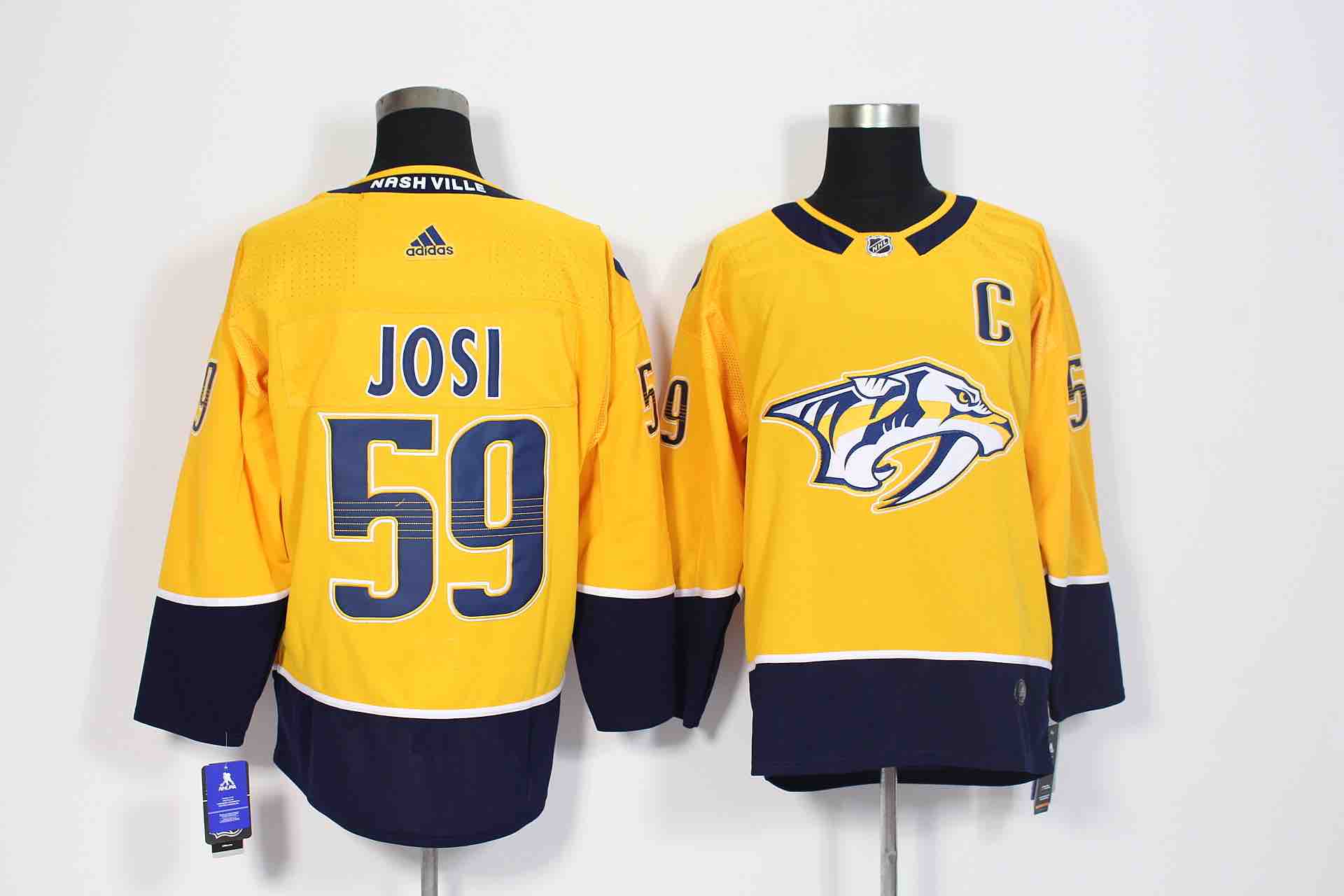 Adidas NHL Nashville Predators #59 Josi Yellow Jersey