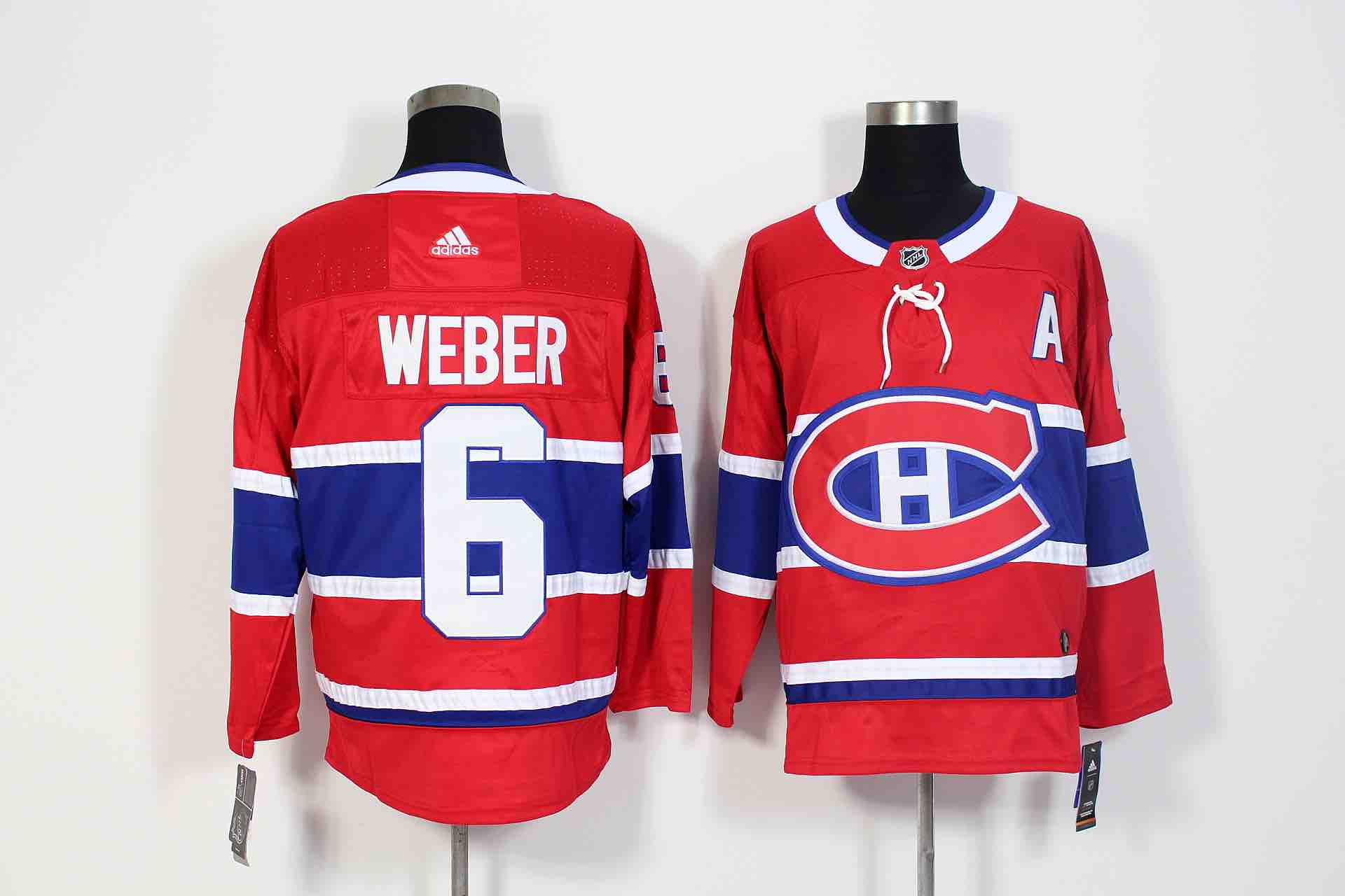 Adidas NHL Montreal Canadiens #6 Weber Red Jersey