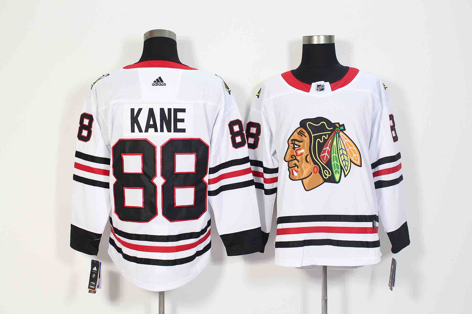 Adidas Chicago Blackhawks #88 Kane White Jersey