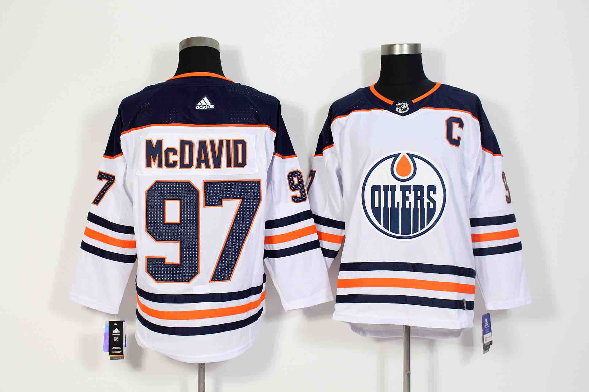 Adidas NHL Edmonton Oilers #97 McDavid White Jersey