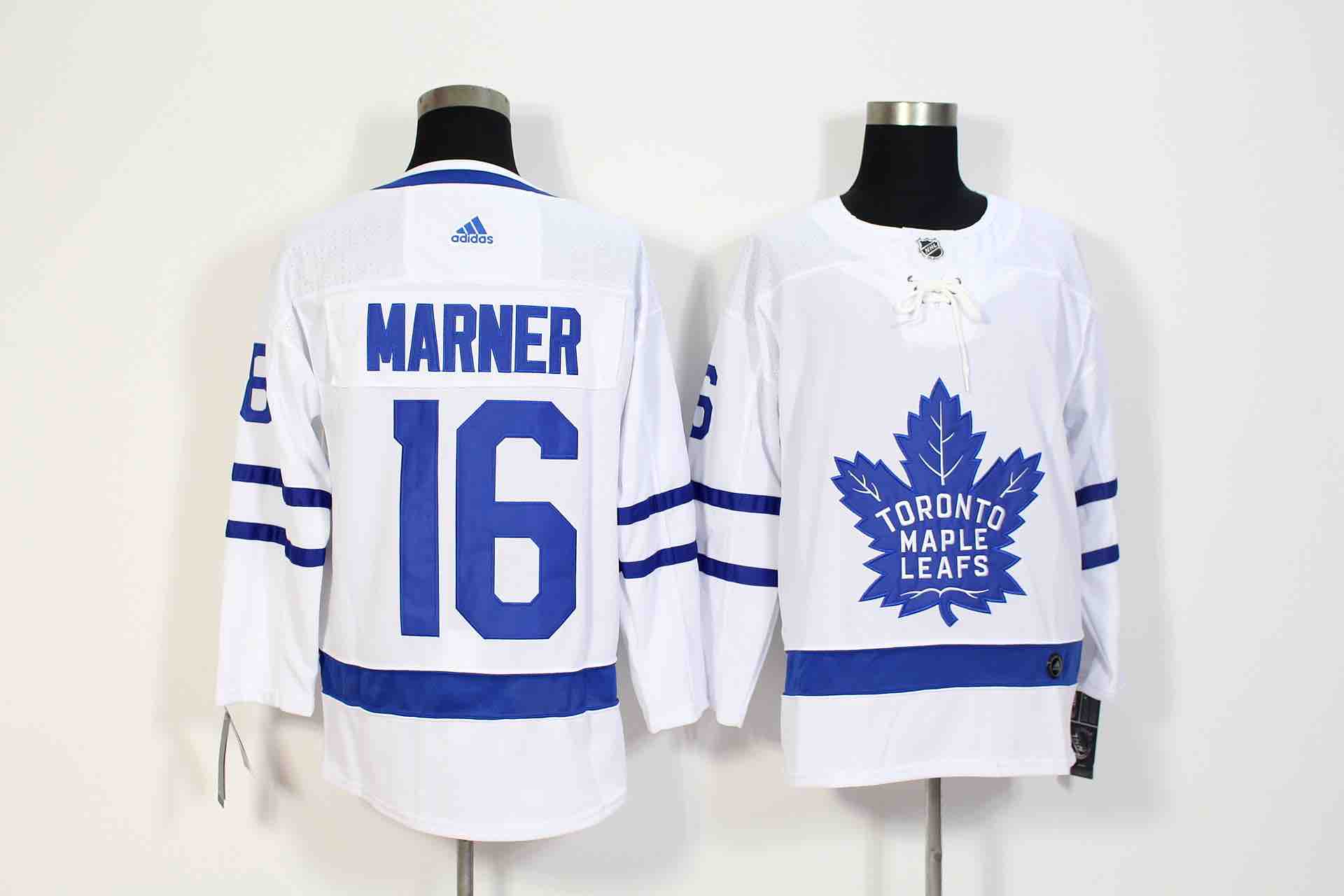 Adidas NHL Toronto Maple Leafs #16 Marner White Jersey