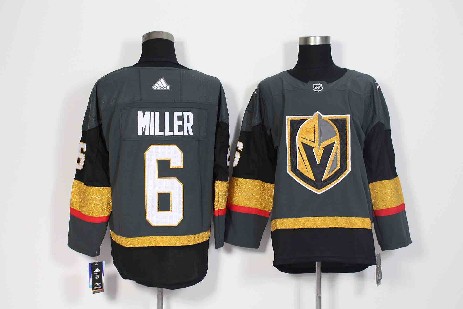 Adidas Mens Vegas Golden Knights #6 Miller Hockey Jersey
