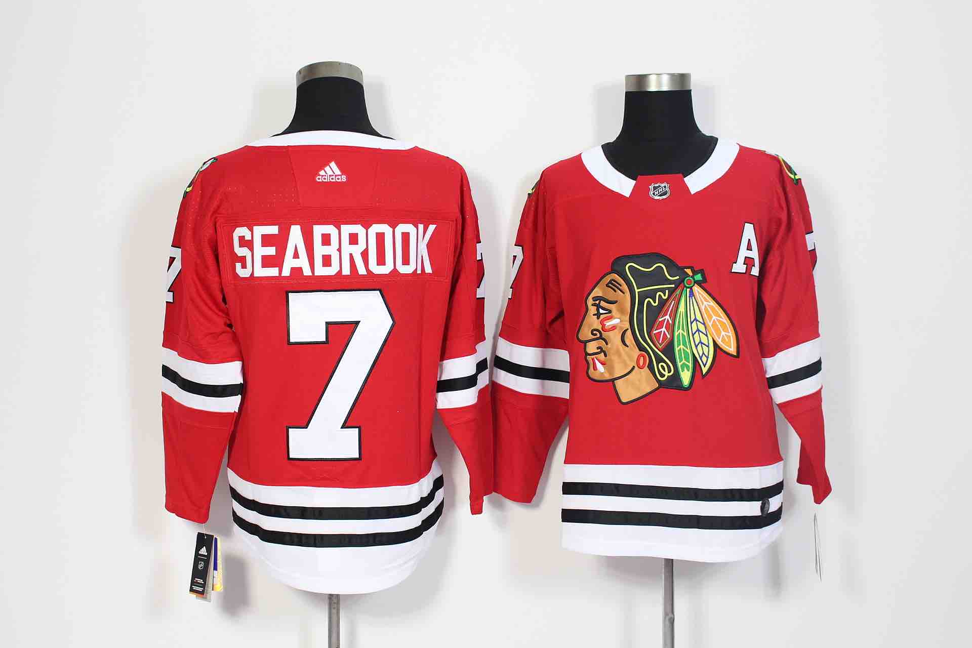 Adidas Chicago Blackhawks #7 Seabrook Red Jersey