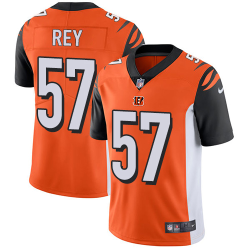 NFL Cincinnati Bengals #57 Rey Orange Vapor Limited Jersey