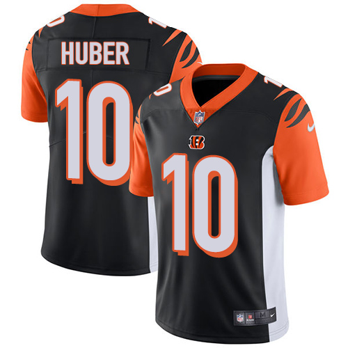 NFL Cincinnati Bengals #10 Huber Black Vapor Limited Jersey