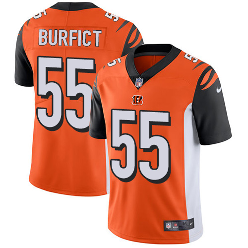 NFL Cincinnati Bengals #55 Burfict Orange Vapor Limited Jersey