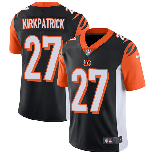 NFL Cincinnati Bengals #27 Kirkpatrick Black Vapor Limited Jersey