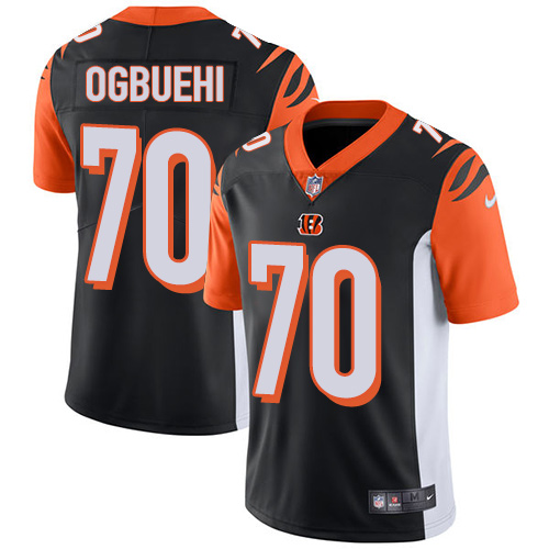 NFL Cincinnati Bengals #70 Ogbuehi Black Vapor Limited Jersey